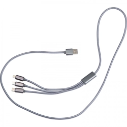 3-in-1-Ladekabel, lang 120 cm