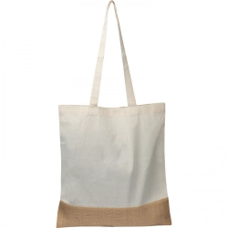 Baumwolltasche mit Juteboden 140 g/m²