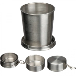Faltbarer Edelstahlbecher 250 ml