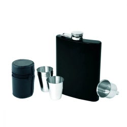 Flachmann 236 ml Schwarzwolf