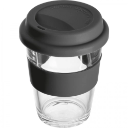 Glasbecher mit Deckel, 300 ml