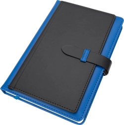 Notizbuch A5 mit Linien und Visitenkartenhalter