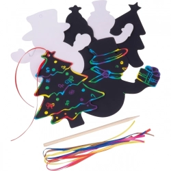 Rubbelbare Weihnachtsornamente