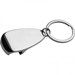 Schlüsselanhänger mit Flaschenöffner aus Metall