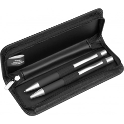 Schreibset mit Kugelschreiber und Druckbleistift (Soft-Touch-Oberfläche)