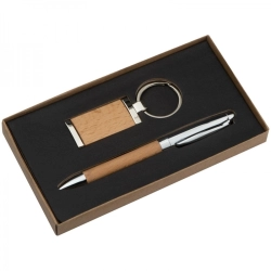 Set aus Stift und Schlüsselanhänger