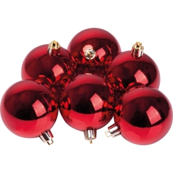 Set mit 6 Weihnachtskugeln