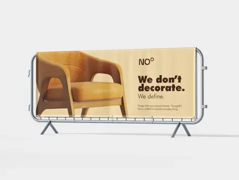 Textilbanner Blockout Blackback