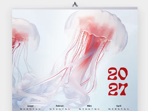 Posterkalender mit Leiste