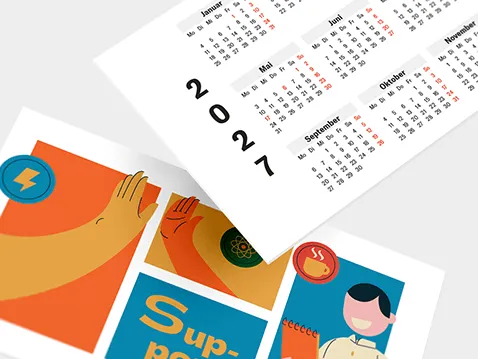 Scheckkartenkalender