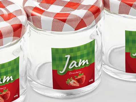 Etiketten auf Rolle