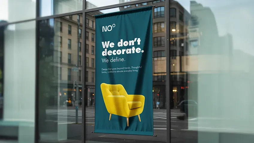 Textilbanner Blockout Blackback