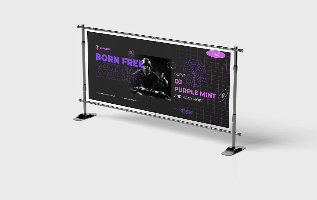 PVC-Banner einseitig