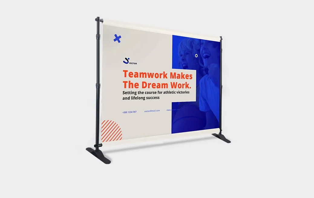 Bannergestell aus Alurohren