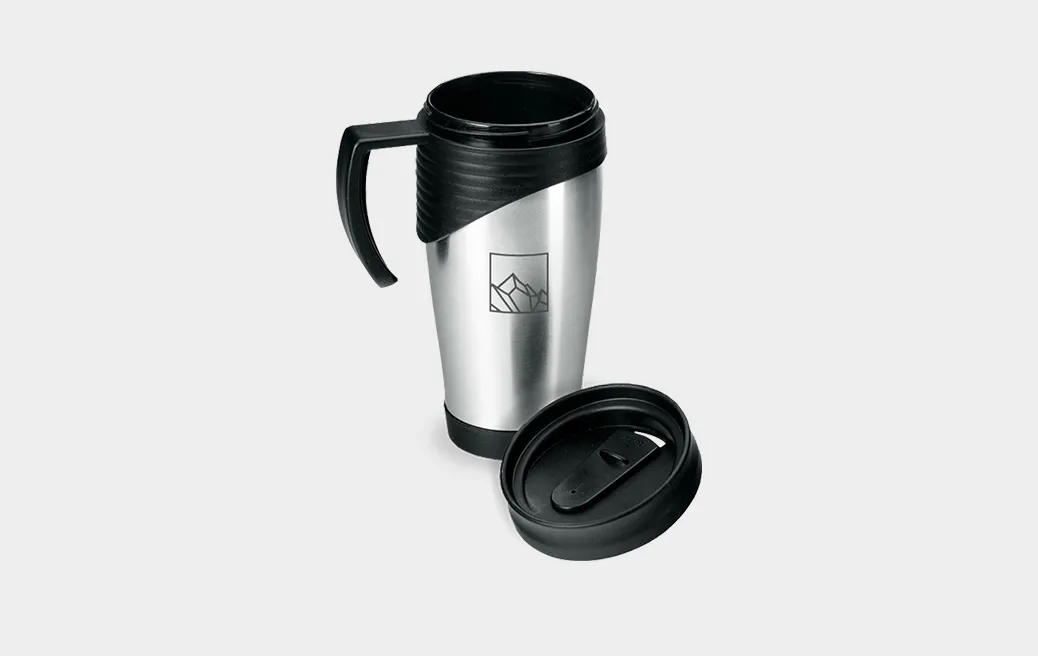 Thermobecher Edelstahl, Kunststoff 400 ml