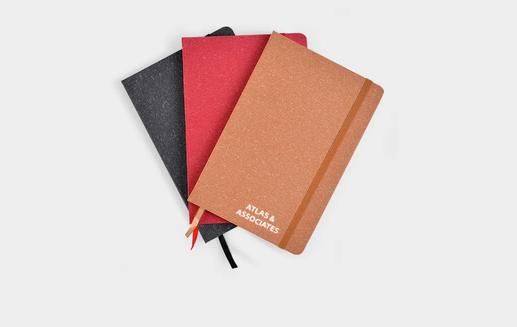 Notizbuch A5 in Hardcover mit Gummi