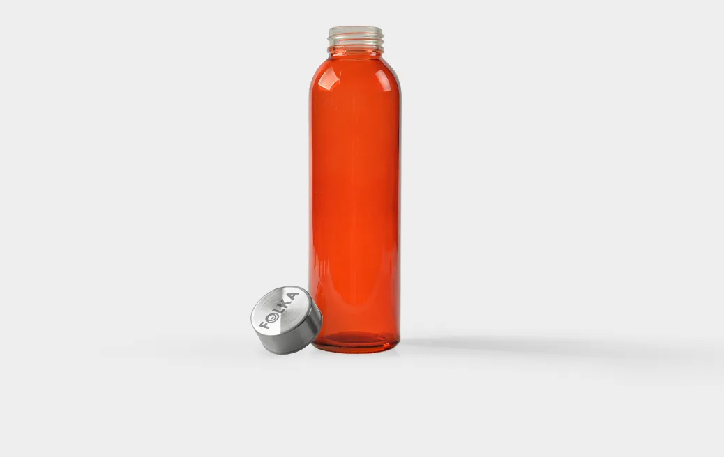 Glasflasche aus buntem Glas 500 ml